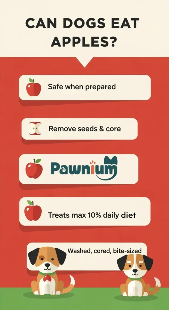 is apple safe for dogs to eat