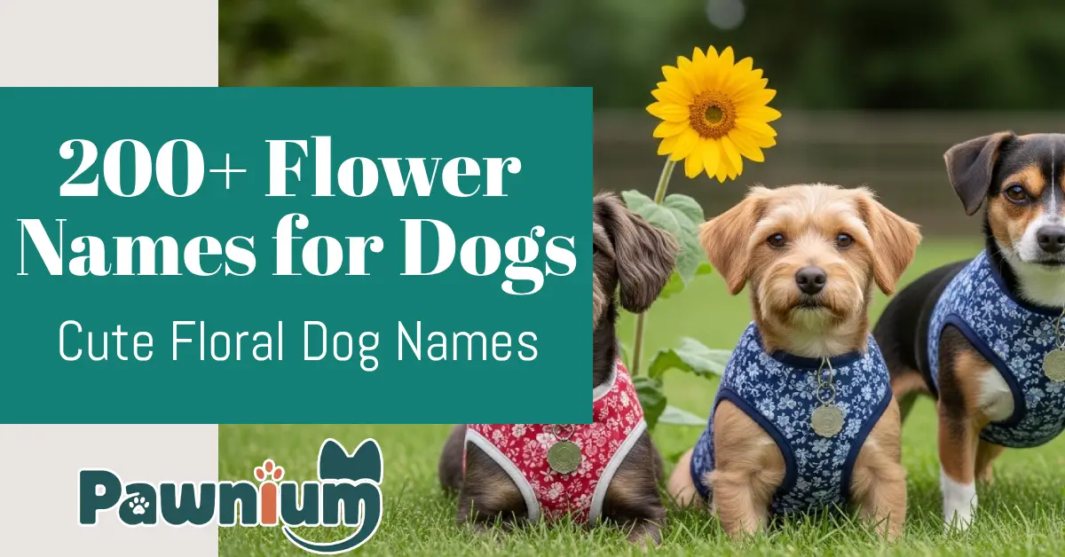 200+ Flower Names for Dogs