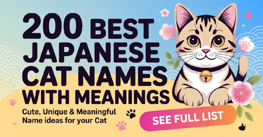 200 Best Japanese Cat Names With Meanings