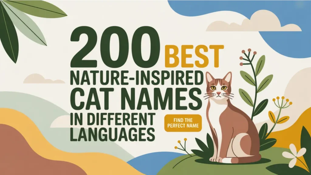 200 Best Nature-Inspired Cat Names in Different Languages