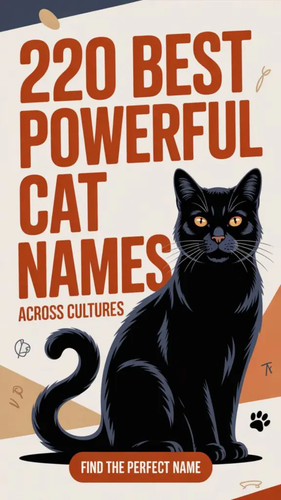 220 Best Powerful Cat Names Across Cultures