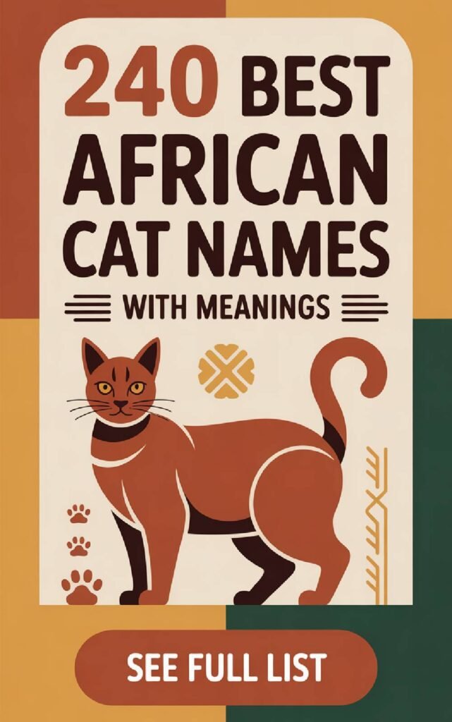 240 Best African Cat Names With Meanings