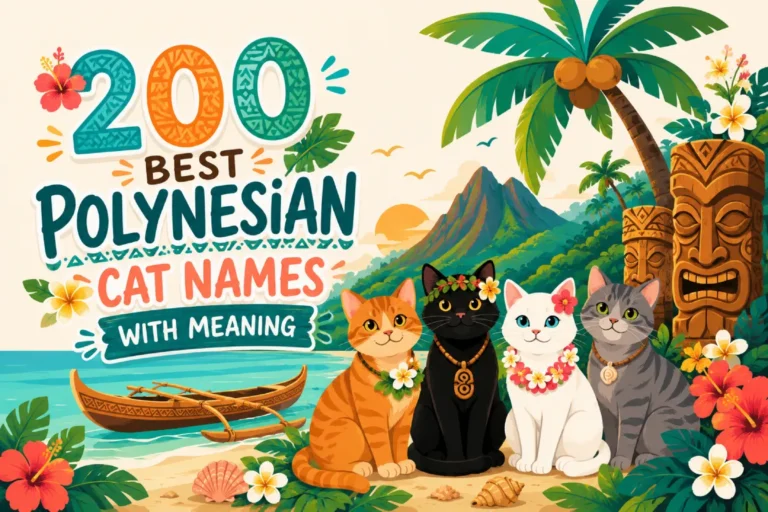 200 Best Polynesian Cat Names With Meanings (Hawaiian, Maori & Unique Ideas)