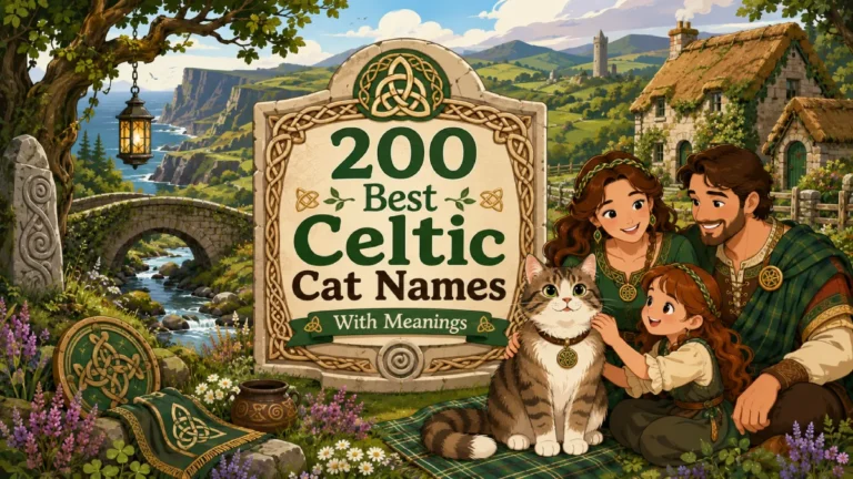 200 Best Celtic Cat Names With Meanings (Mythical, Cute & Unique)