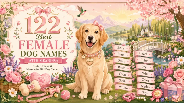 122 Best Female Dog Names With Meanings (Cute, Unique & Meaningful Girl Dog Names)