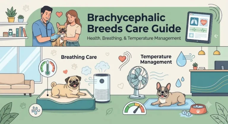 Caring for Brachycephalic Breeds: Essential Health, Breathing, & Temperature Management Tips (Flat-Faced Dog Care Guide)