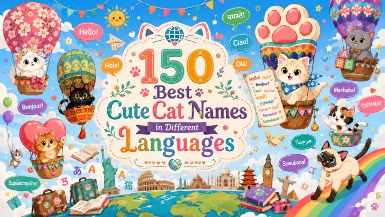 150 Best Cute Cat Names in Different Languages (Global & Unique)