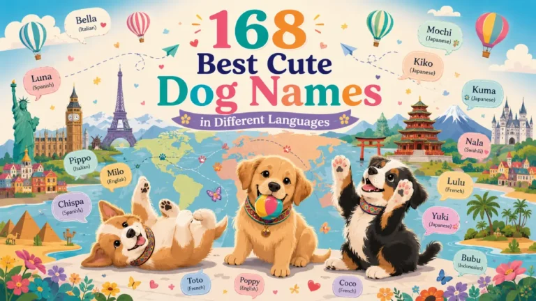 168 Best Cute Dog Names in Different Languages (Global, Unique & Vibrant)