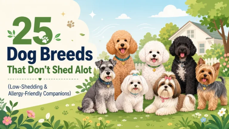 25 Dog Breeds That Don’t Shed Alot (Low-Shedding & Allergy-Friendly Companions)