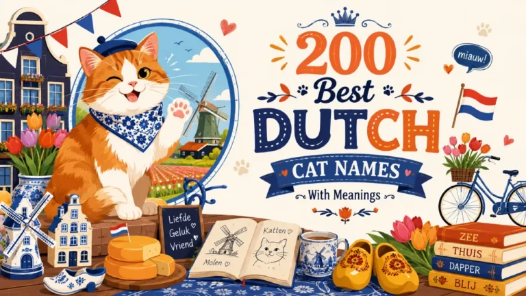 200 Best Dutch Cat Names With Meanings (Unique, Cute & Quirky)