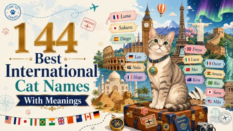 144 Best International Cat Names With Meanings (Global, Unique & Cute)