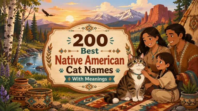 200 Best Native American Cat Names With Meanings (Nature & Tribal Ideas)