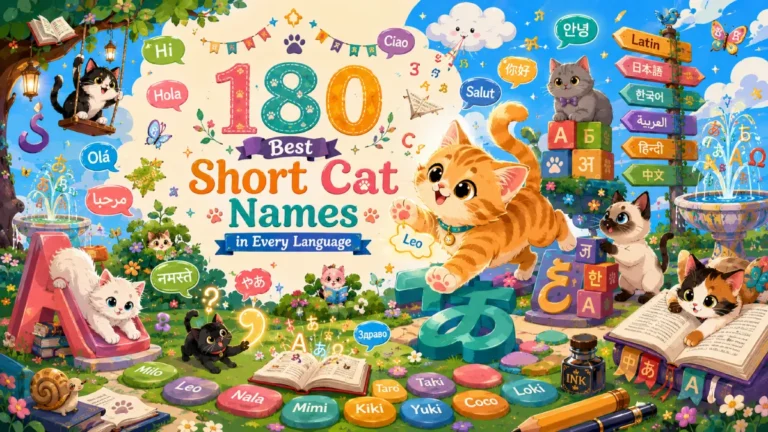 180 Best Short Cat Names in Every Language (Simple, Global & Cute)
