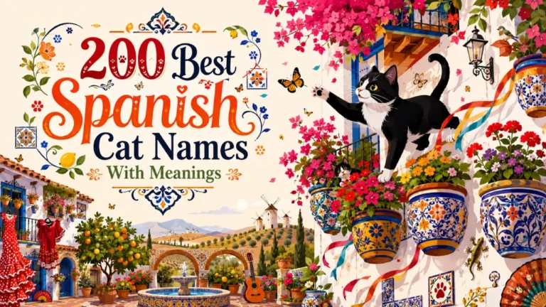 200 Best Spanish Cat Names With Meanings (Traditional, Cute & Unique)