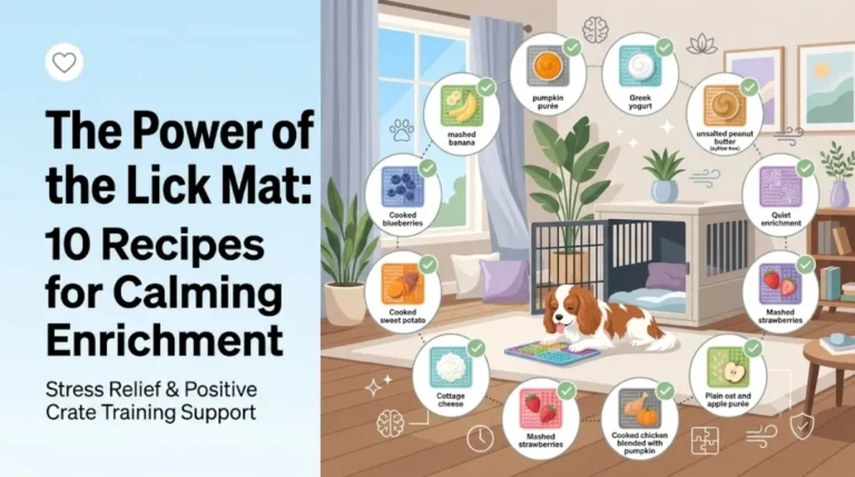 Lick Mat Recipes For Dogs:10 Recipes To Cure Crate Anxiety (Calming Treats & Stress Relief)