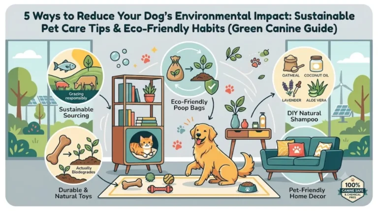 5 Ways to Reduce Dog Environmental Impact: Sustainable Pet Care Tips & Eco-Friendly Habits (Green Canine Guide)