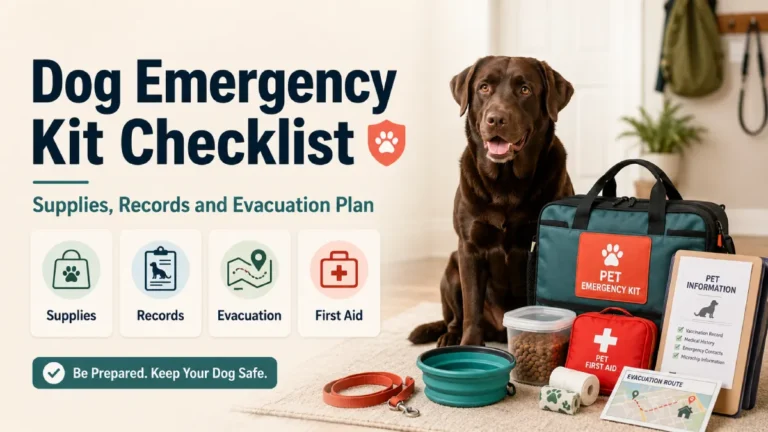 Dog Emergency Kit Checklist: Supplies, Records and Evacuation Plan