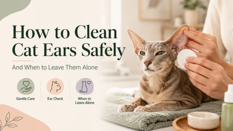 How to Clean Cat Ears Safely and When to Leave Them Alone