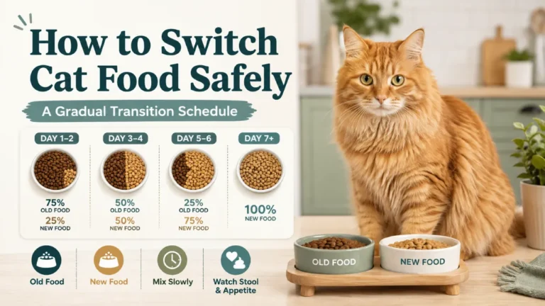 How to Switch Cat Food Safely: A Gradual Transition Schedule