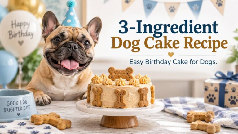 3-Ingredient Dog Cake Recipe: Easy Birthday Cake for Dogs