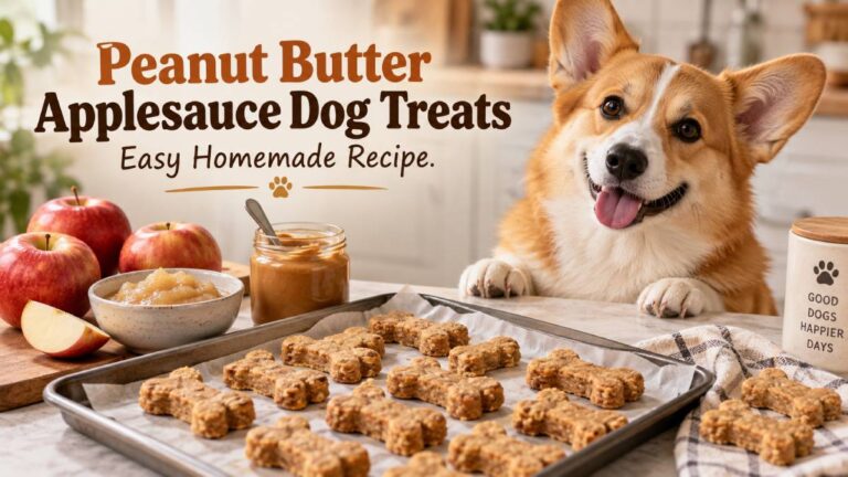 Peanut Butter Applesauce Dog Treats: Easy Homemade Recipe