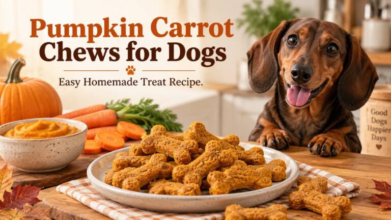 Pumpkin Carrot Chews for Dogs: Easy Homemade Treat Recipe